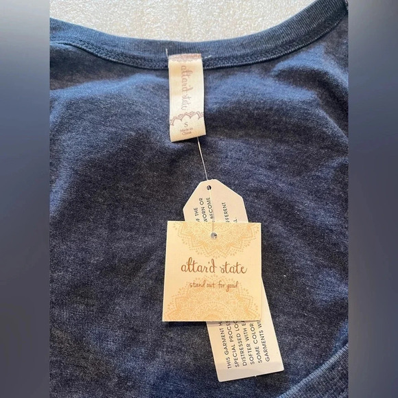 Altard state‎ Jean colored open shoulder tank - Picture 12 of 13